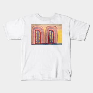 Church Windows Coloured Glass Kids T-Shirt